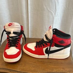 Jordan 1 Retro AJKO Chicago (2021) - Red and White High-Tops with Black Accents